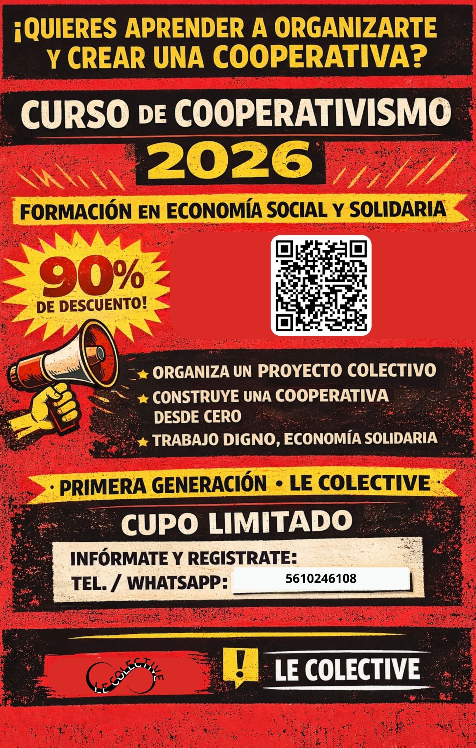 Curso de Cooperativismo 2026 | Formación en Economía Social y Solidaria con 90% de Descuento – Primera Generación Le Colective